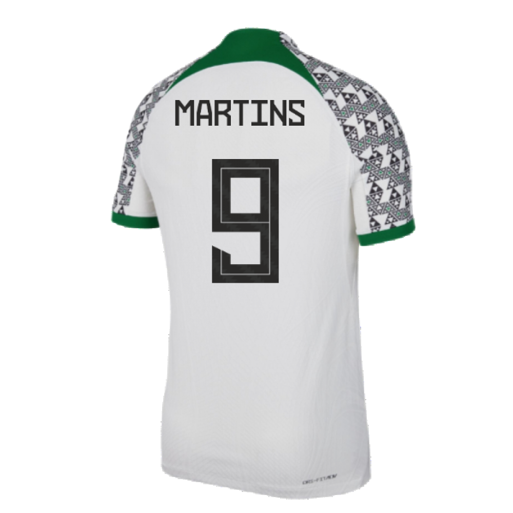 2022-2023 Nigeria Away Vapor Shirt (MARTINS 9)