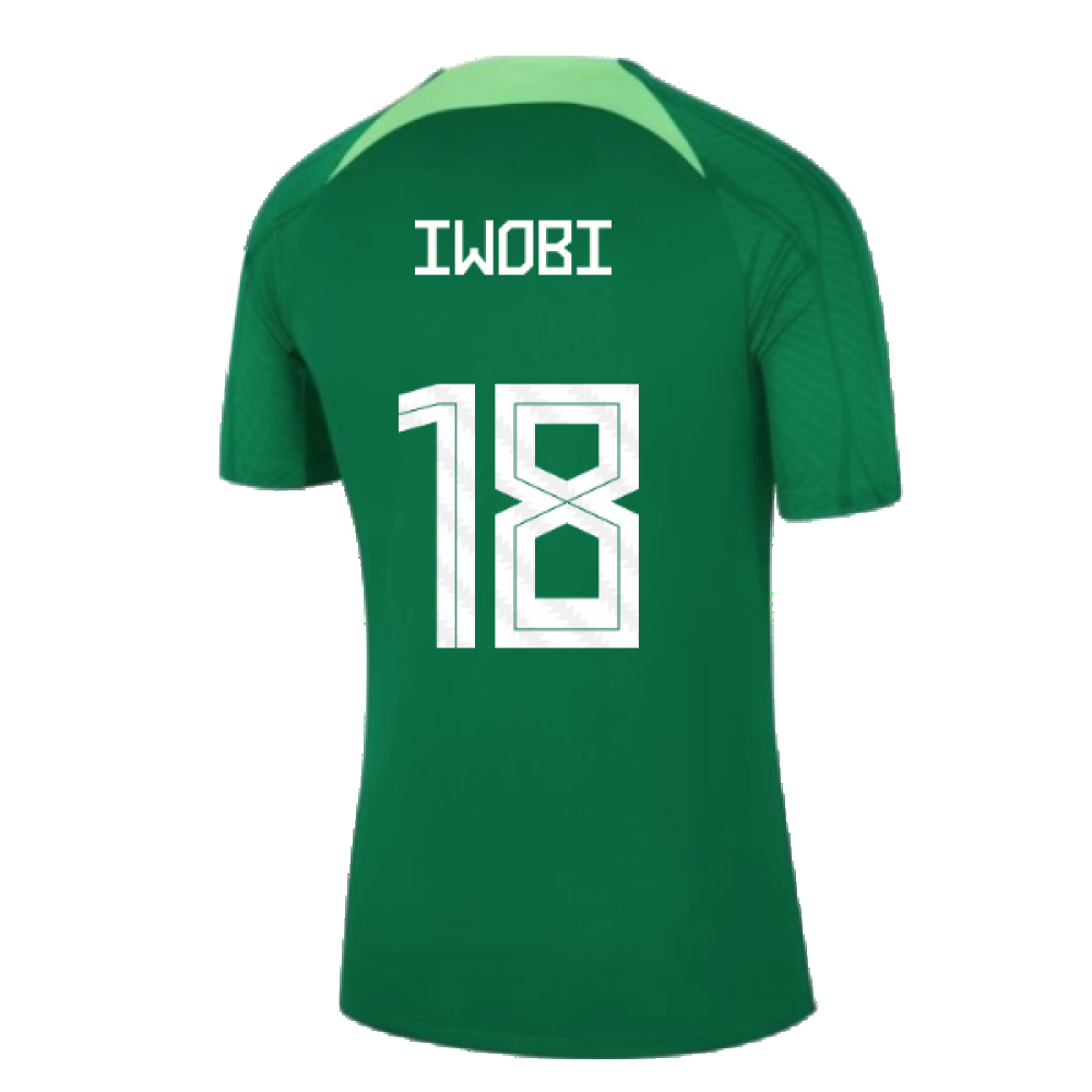 2022-2023 Nigeria Dri-Fit Training Shirt (Green) (IWOBI 18)