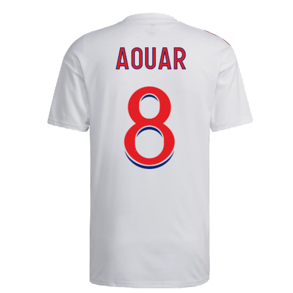 2022-2023 Olympique Lyon Home Shirt (AOUAR 8)