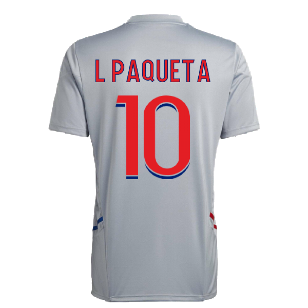 2022-2023 Olympique Lyon Training Jersey (Halo Silver) (L PAQUETA 10)