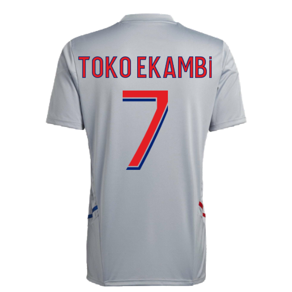 2022-2023 Olympique Lyon Training Jersey (Halo Silver) (TOKO EKAMBI 7)