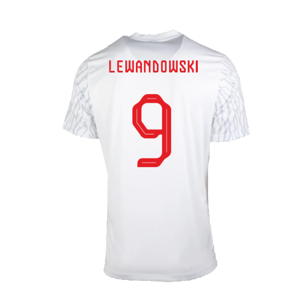 2022-2023 Poland Home Dri-Fit Shirt (Kids) (LEWANDOWSKI 9)