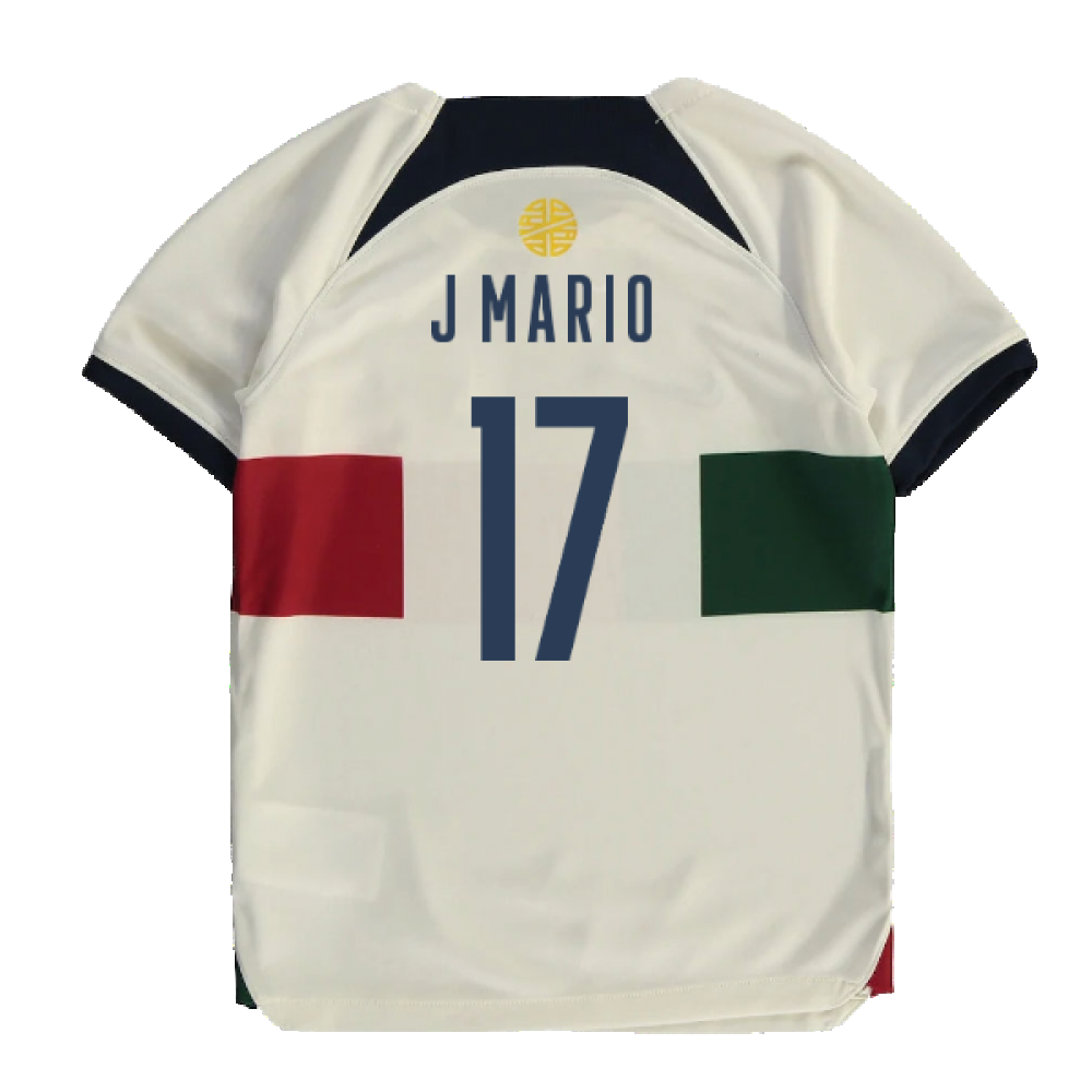 2022-2023 Portugal Away Little Boys Mini Kit (J Mario 17)