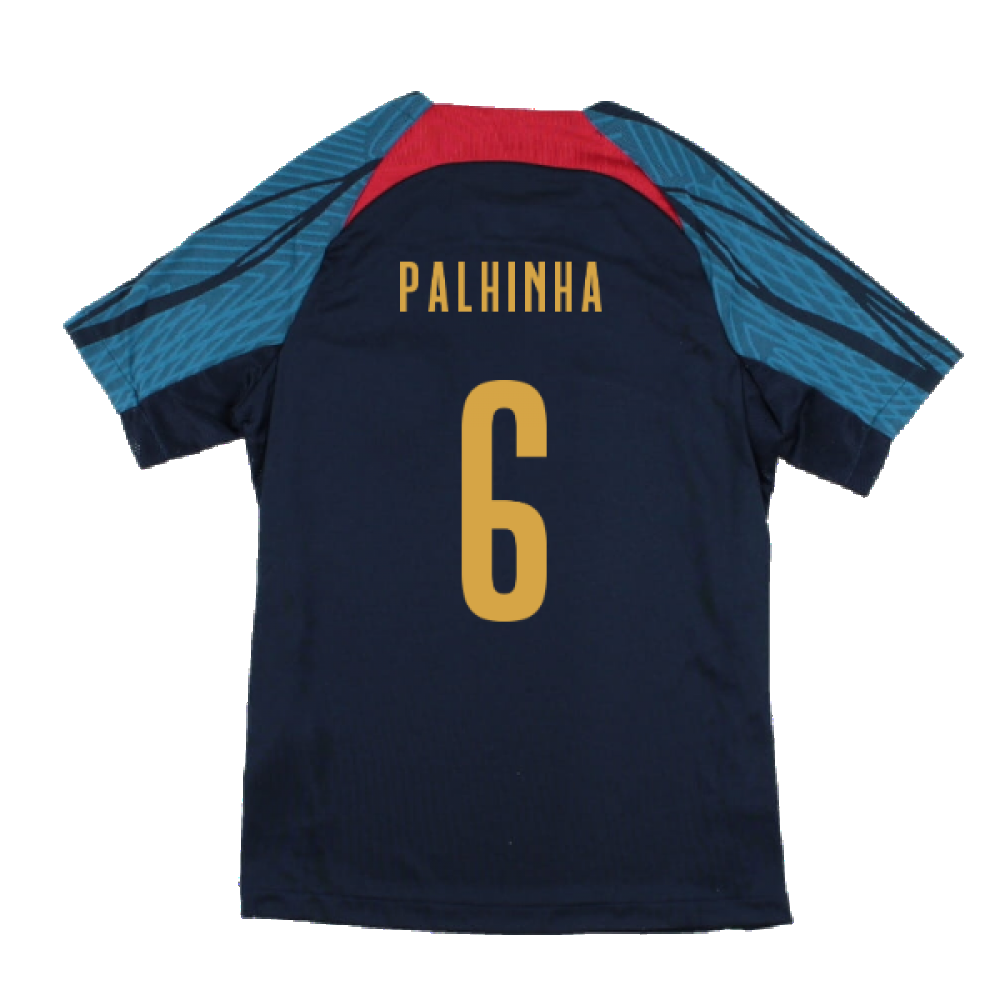 2022-2023 Portugal Dri-Fit Training Shirt (Navy) (Palhinha 6)