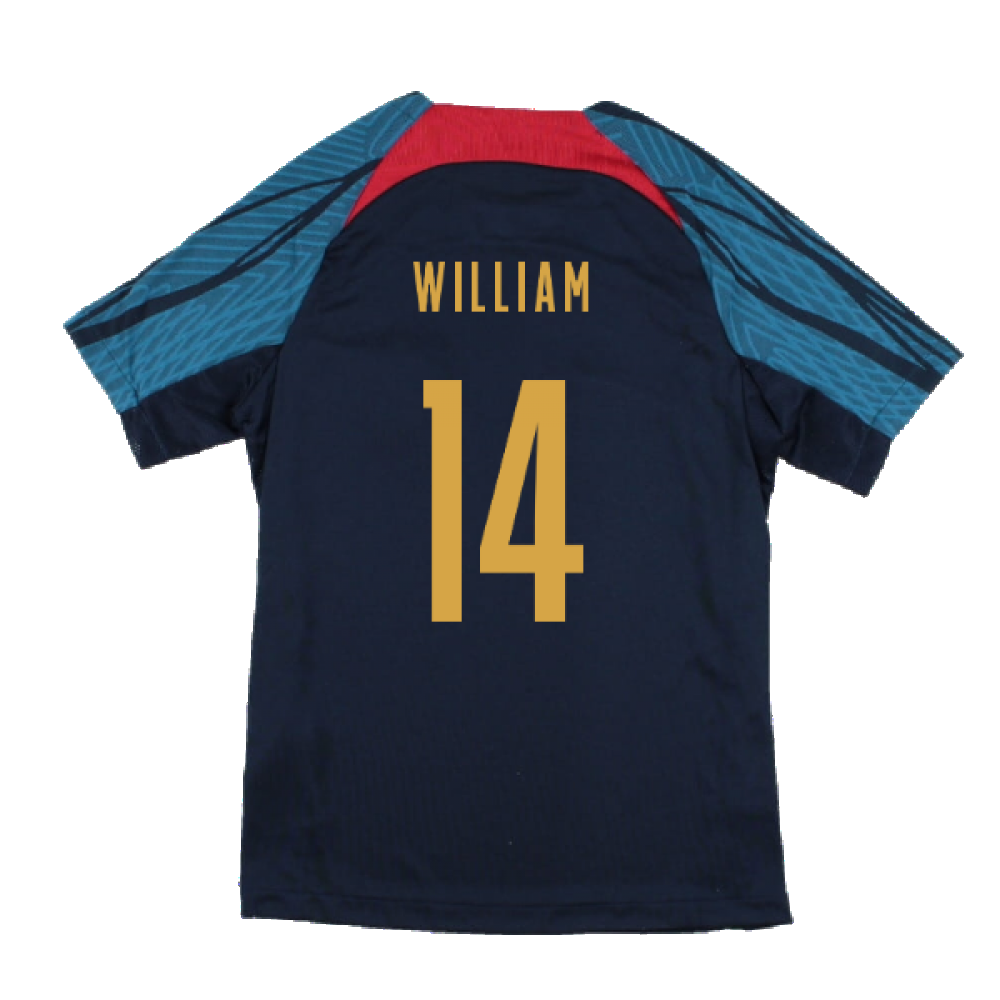 2022-2023 Portugal Dri-Fit Training Shirt (Navy) (William 14)