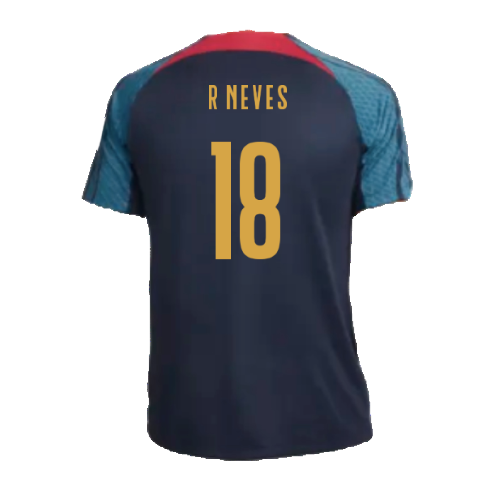 2022-2023 Portugal Strike Training Shirt (Navy) (R Neves 18)