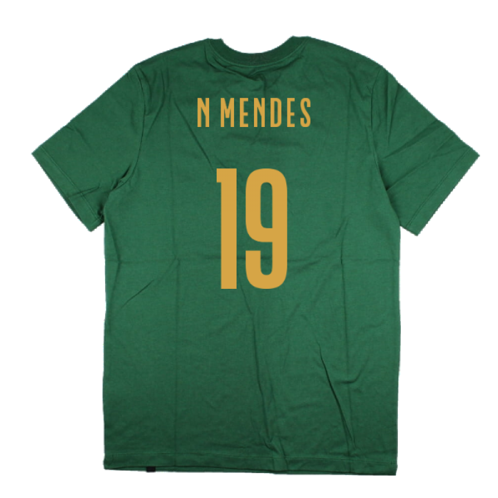 2022-2023 Portugal Swoosh Tee (Green) (N Mendes 19)