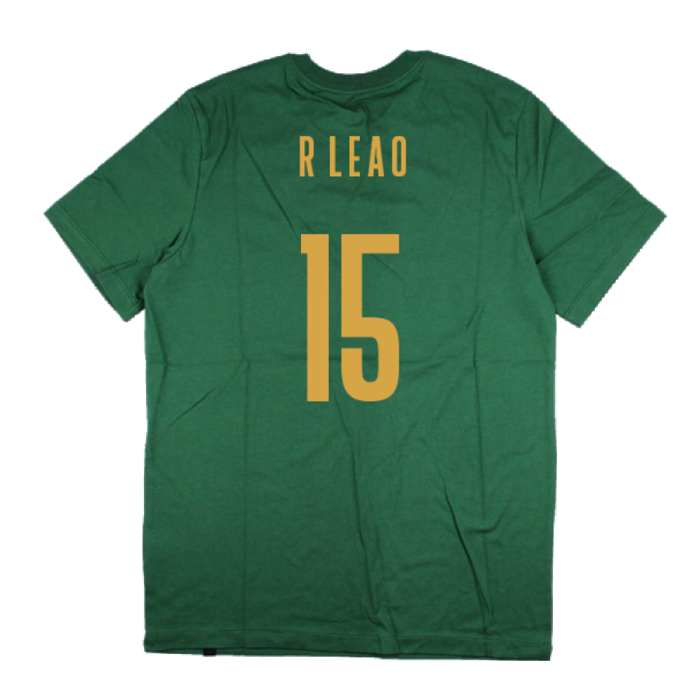 2022-2023 Portugal Swoosh Tee (Green) (R Leao 15)