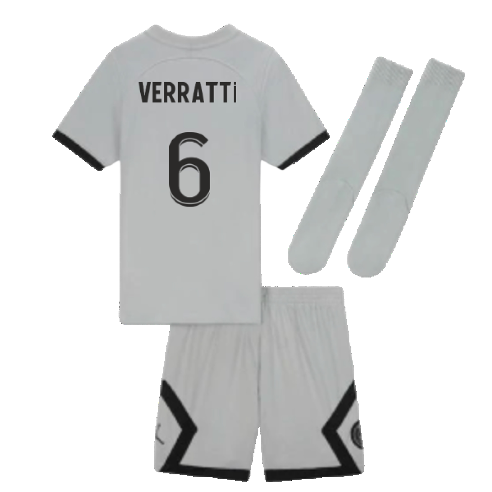 2022-2023 PSG Away Infants Baby Kit (VERRATTI 6)