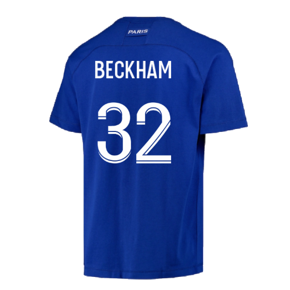 2022-2023 PSG CL Training Shirt (Blue) (BECKHAM 32)