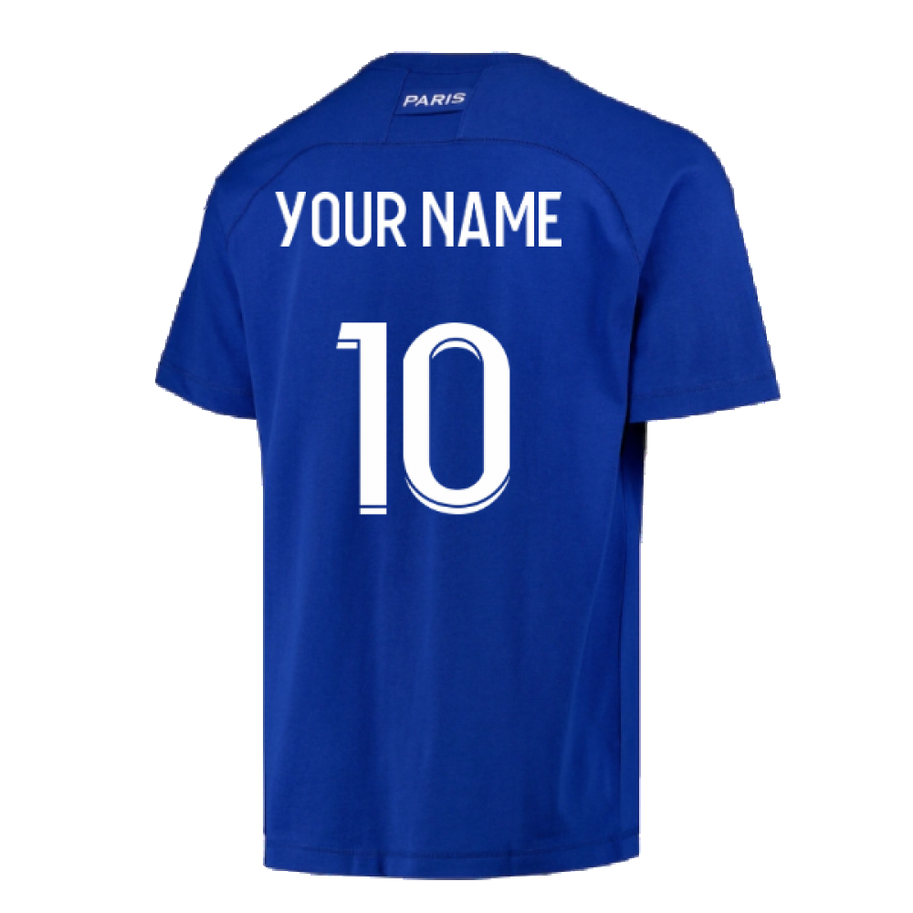 2022-2023 PSG CL Training Shirt (Blue) (Your Name)