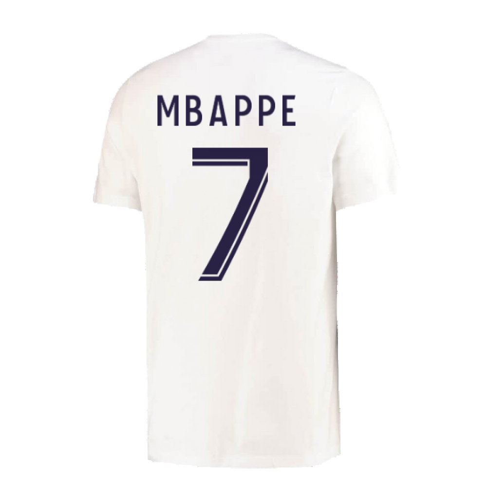 2022-2023 PSG Crest Tee (White) (MBAPPE 7)