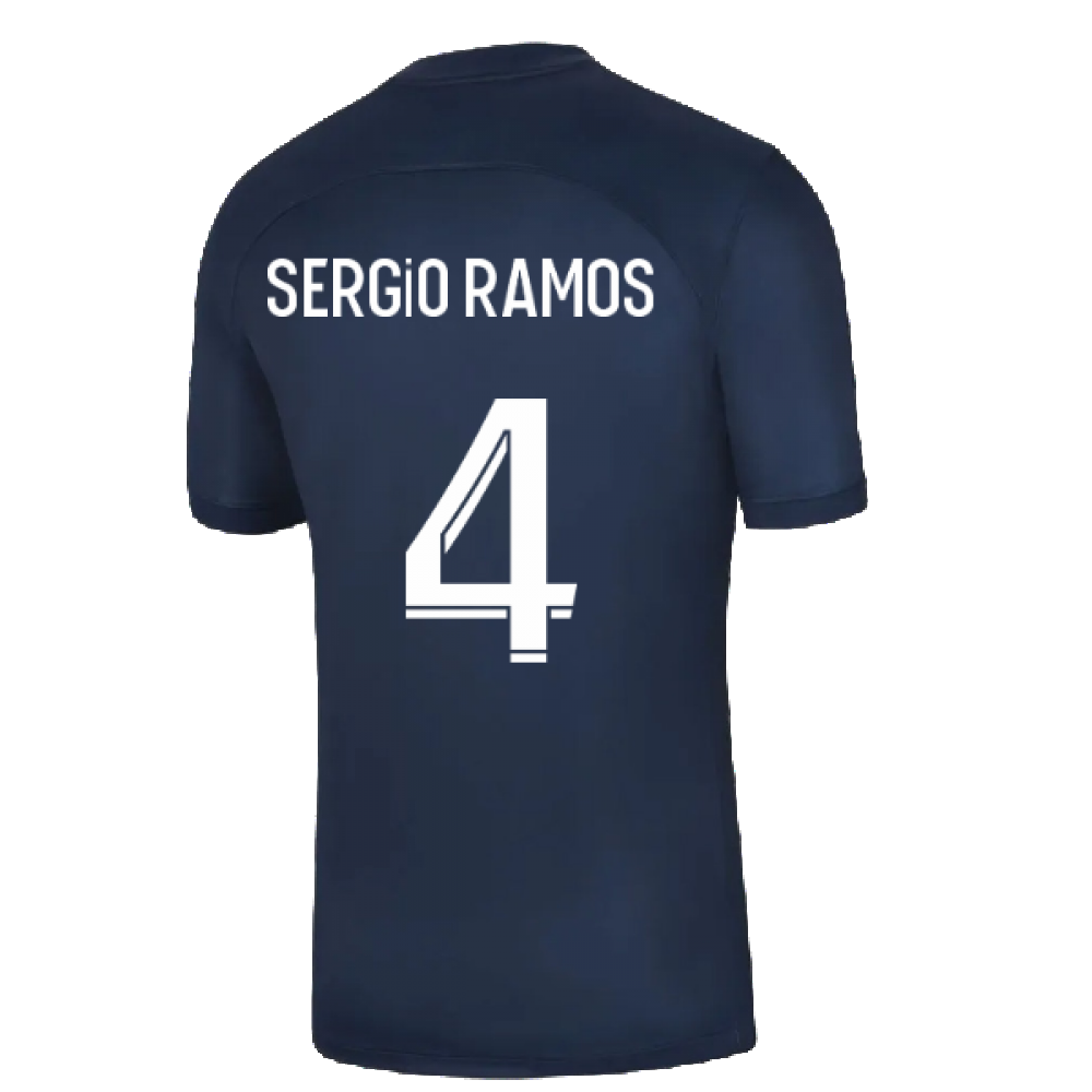 2022-2023 PSG Home Shirt (no sponsor) (SERGIO RAMOS 4)