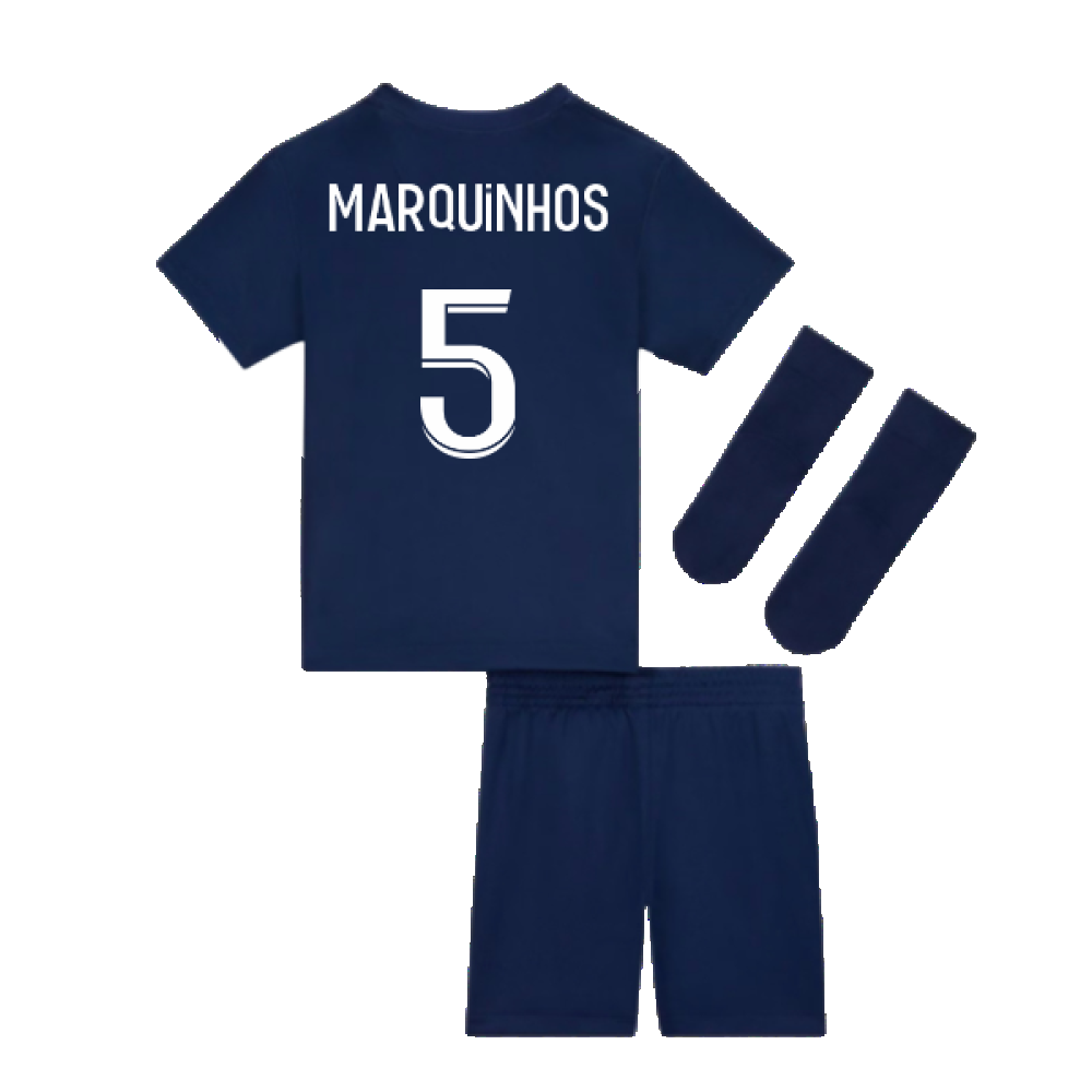 2022-2023 PSG Little Boys Home Kit (MARQUINHOS 5)