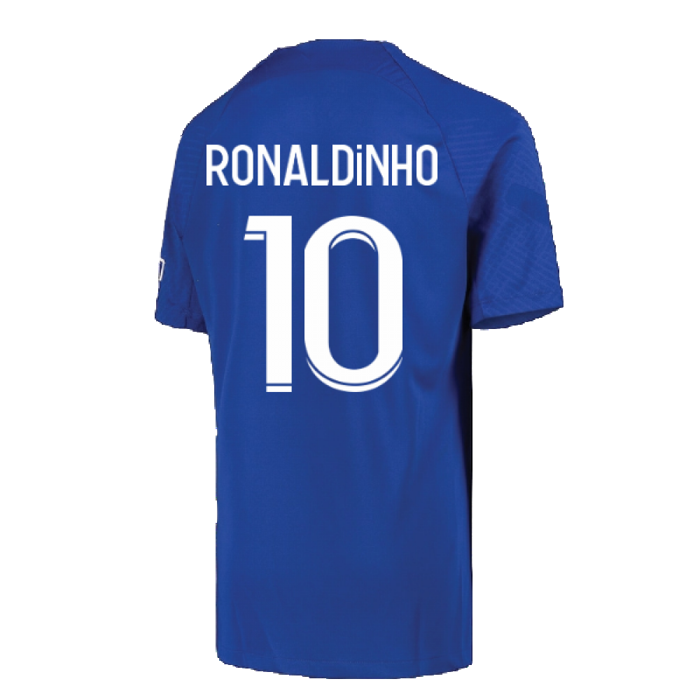 2022-2023 PSG Strike Training Shirt (Blue) - Kids (RONALDINHO 10)