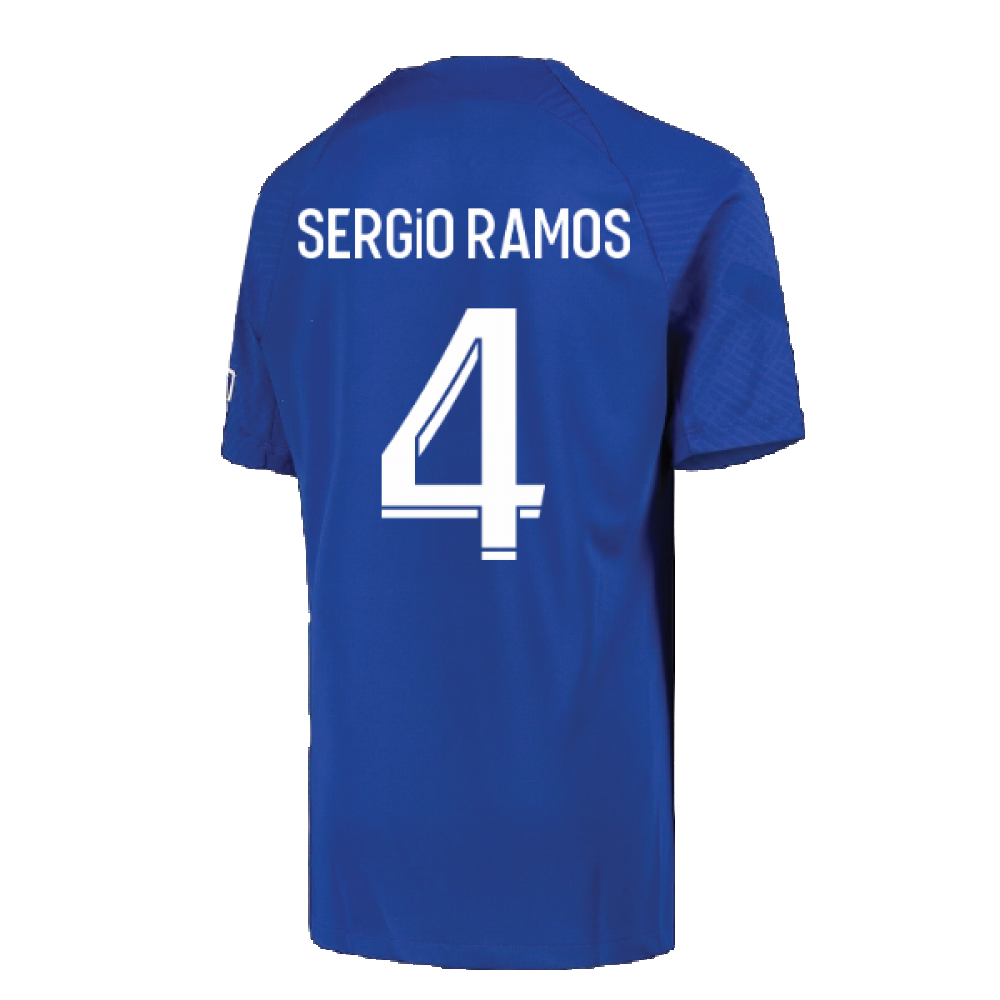 2022-2023 PSG Strike Training Shirt (Blue) - Kids (SERGIO RAMOS 4)