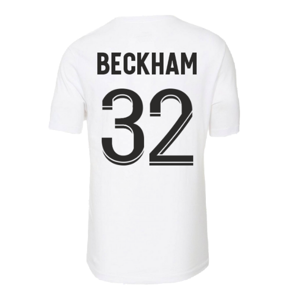 2022-2023 PSG Swoosh Tee (White) (BECKHAM 32)