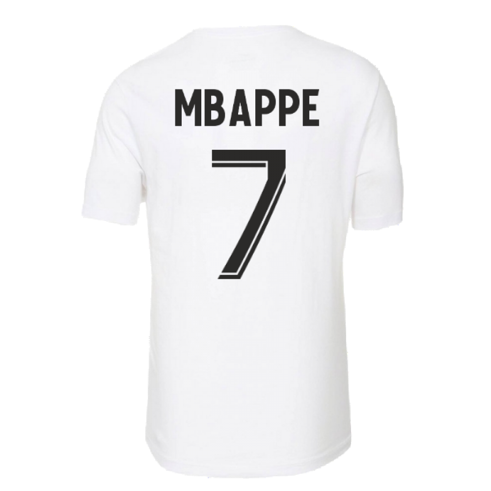 2022-2023 PSG Swoosh Tee (White) (MBAPPE 7)