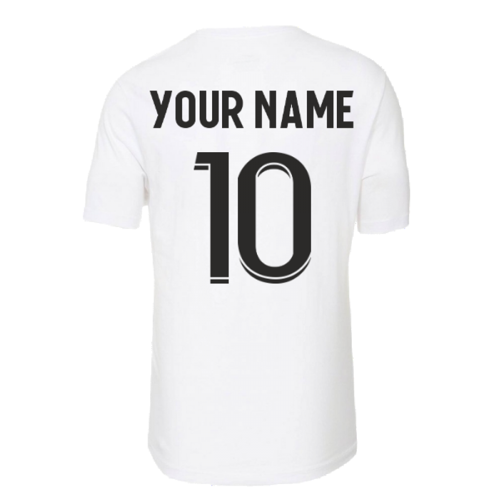 2022-2023 PSG Swoosh Tee (White) (Your Name)