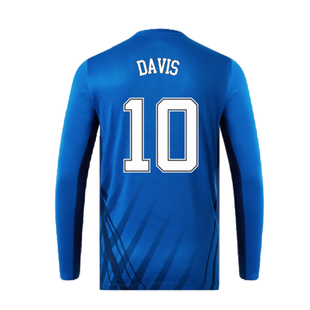 2022-2023 Rangers Long Sleeve Training Tee (Blue) (DAVIS 10)