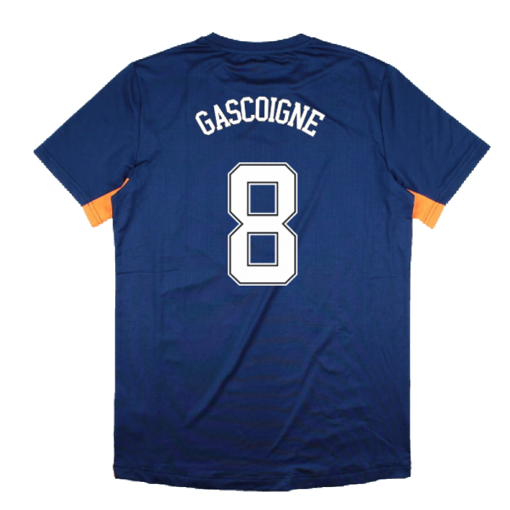 2022-2023 Rangers Match Day Tee (Navy-Orange) (GASCOIGNE 8)