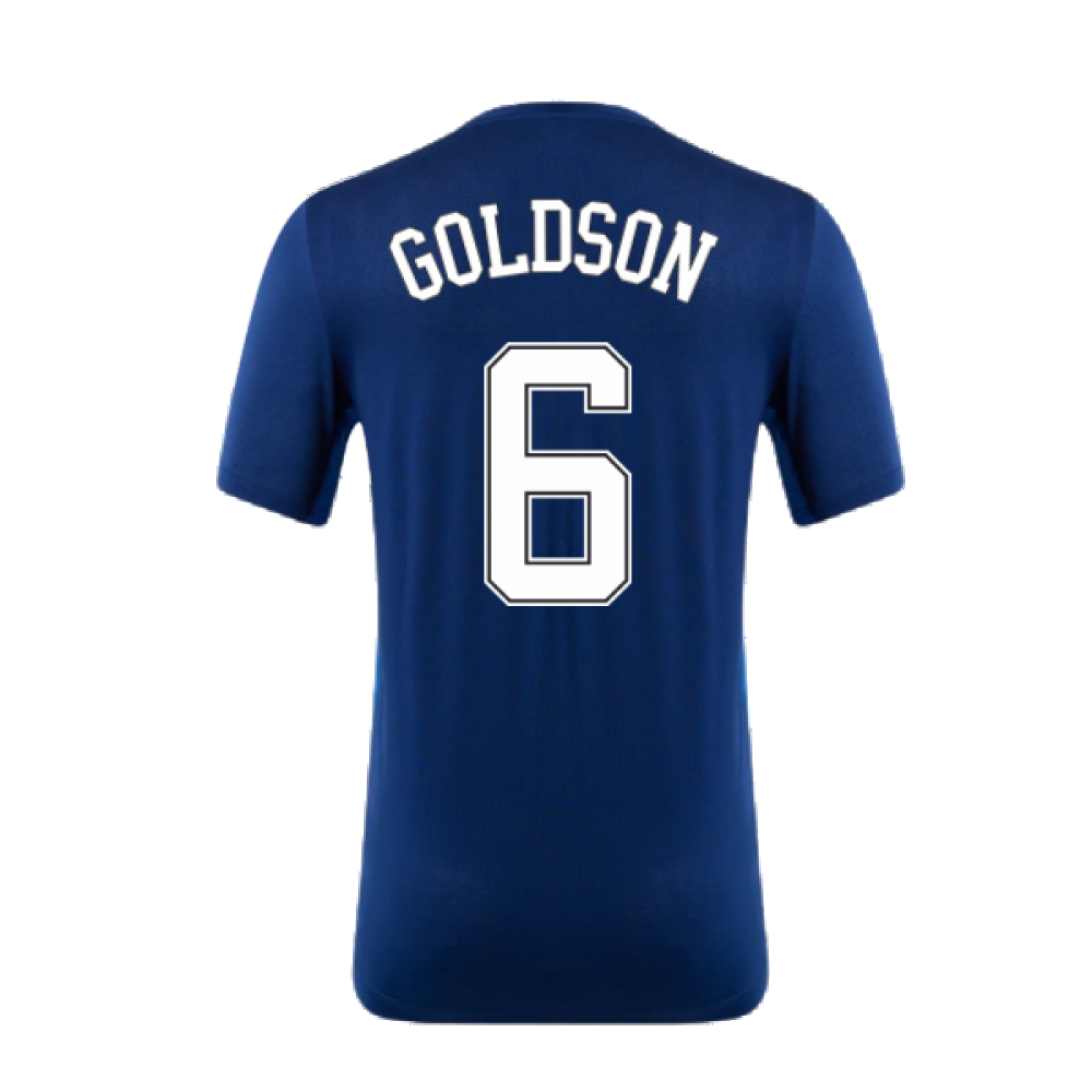 2022-2023 Rangers Matchday Short Sleeve T-Shirt (Navy) (GOLDSON 6)