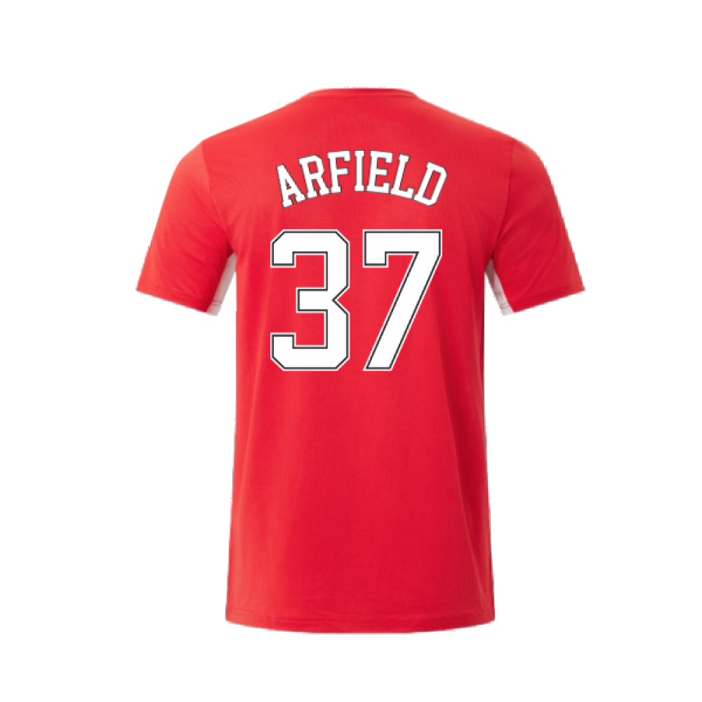 2022-2023 Rangers Matchday Short Sleeve T-Shirt (Red) (ARFIELD 37)