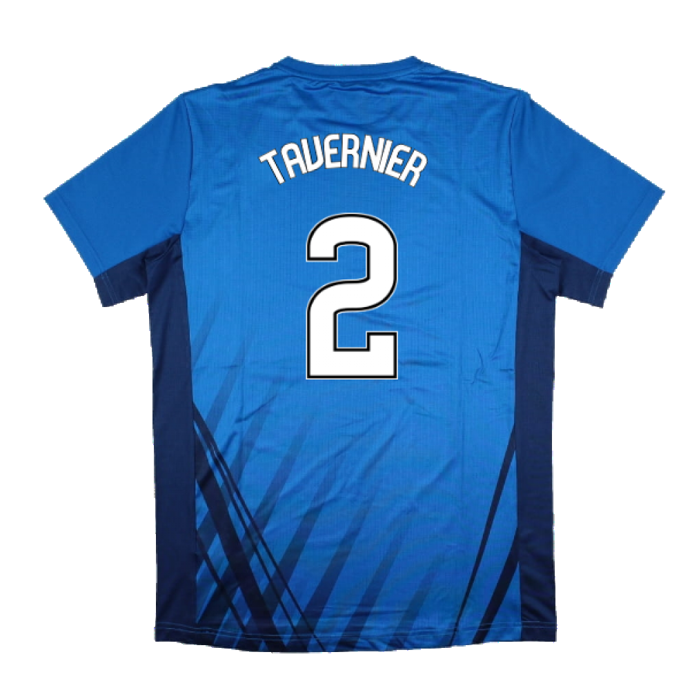 2022-2023 Rangers Training Short Sleeve Tee (Blue) (TAVERNIER 2)