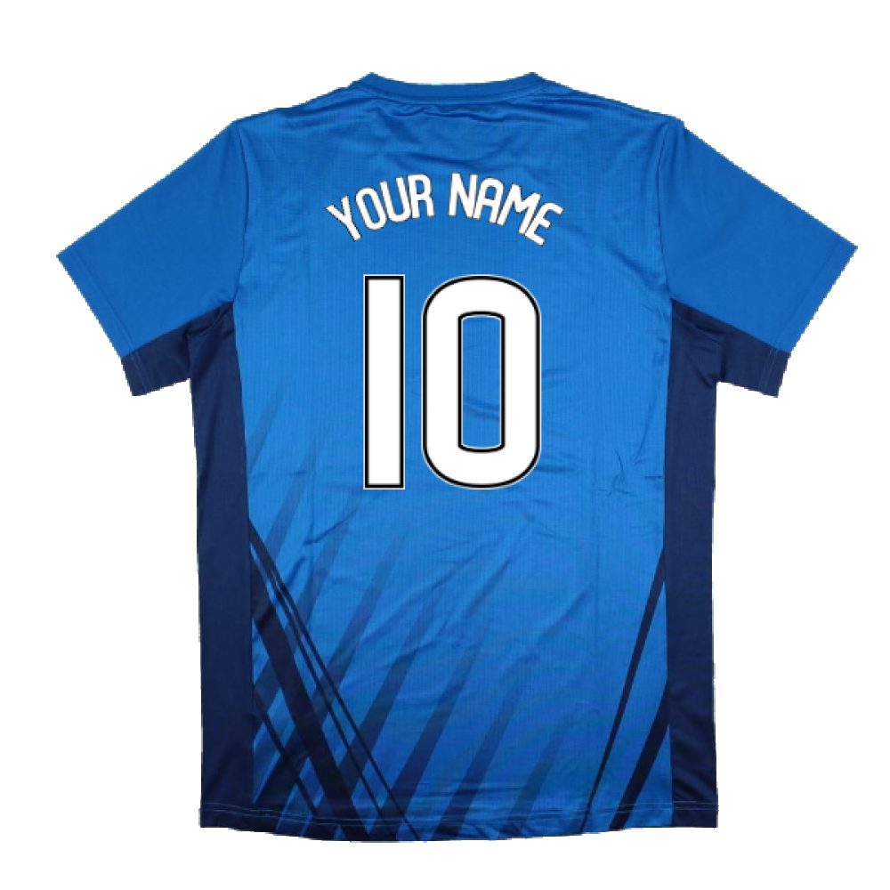 2022-2023 Rangers Training Short Sleeve Tee (Blue) (Your Name)