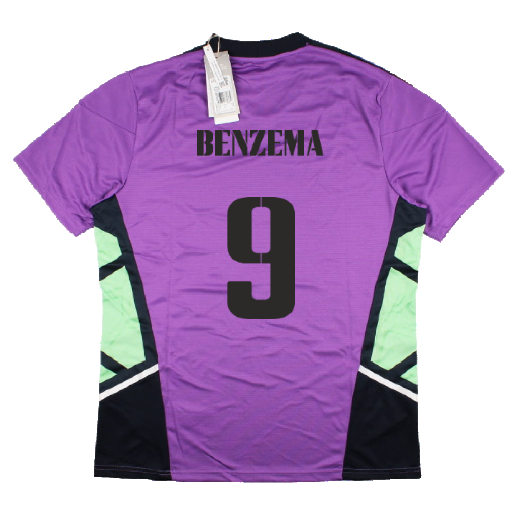 2022-2023 Real Madrid Condivo 22 Training Jersey (Purple) (BENZEMA 9)