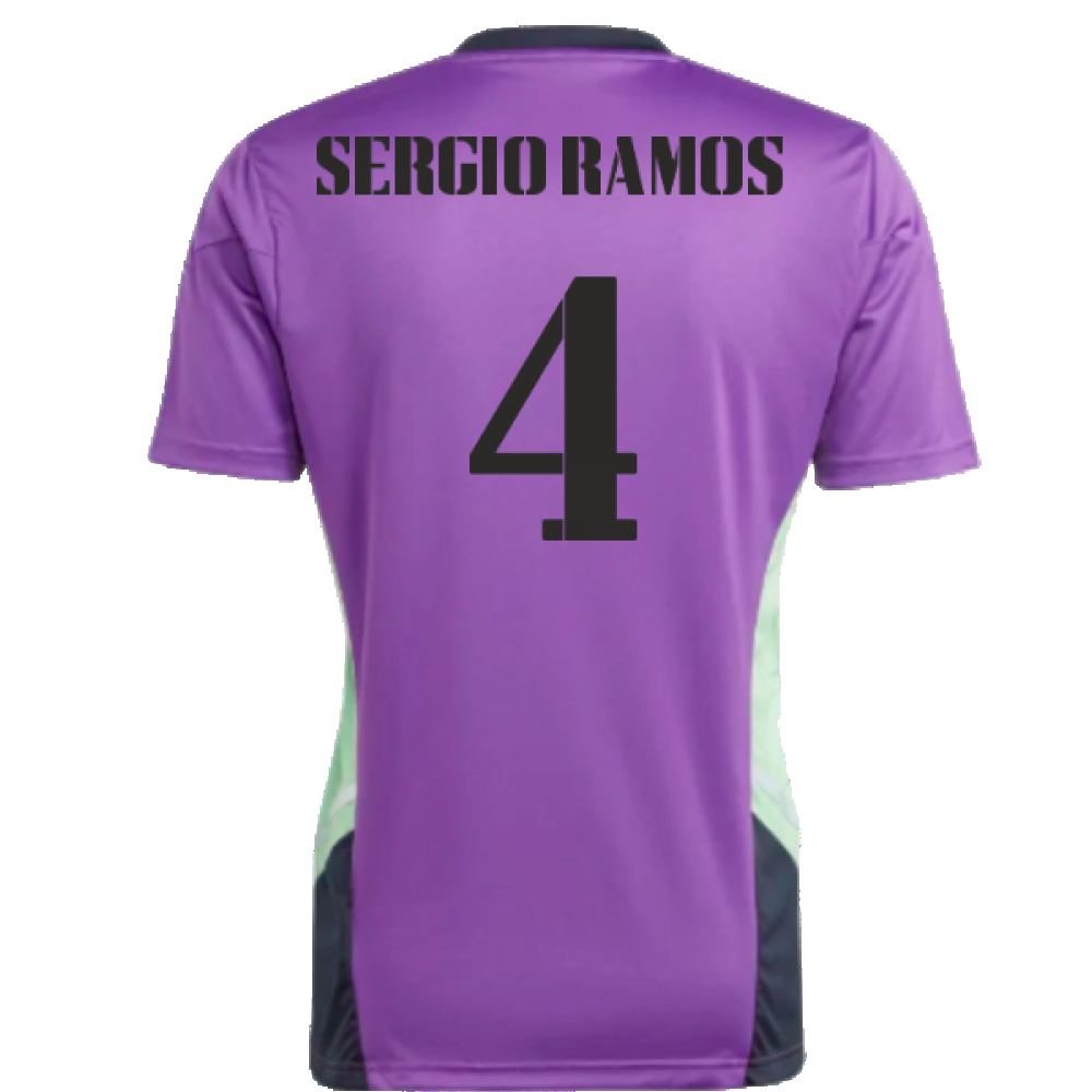 2022-2023 Real Madrid Condivo Training Jersey (Purple) (SERGIO RAMOS 4)