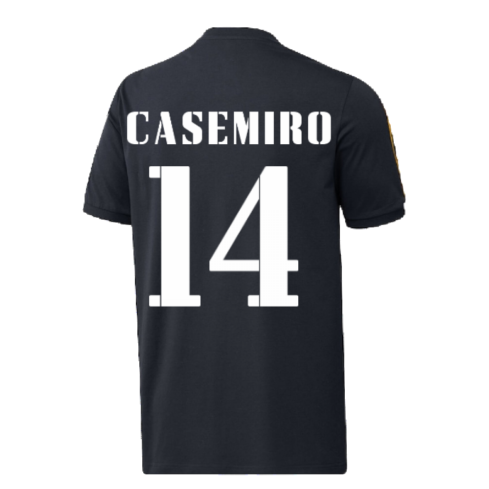 2022-2023 Real Madrid DNA 3S Tee (Navy) (CASEMIRO 14)