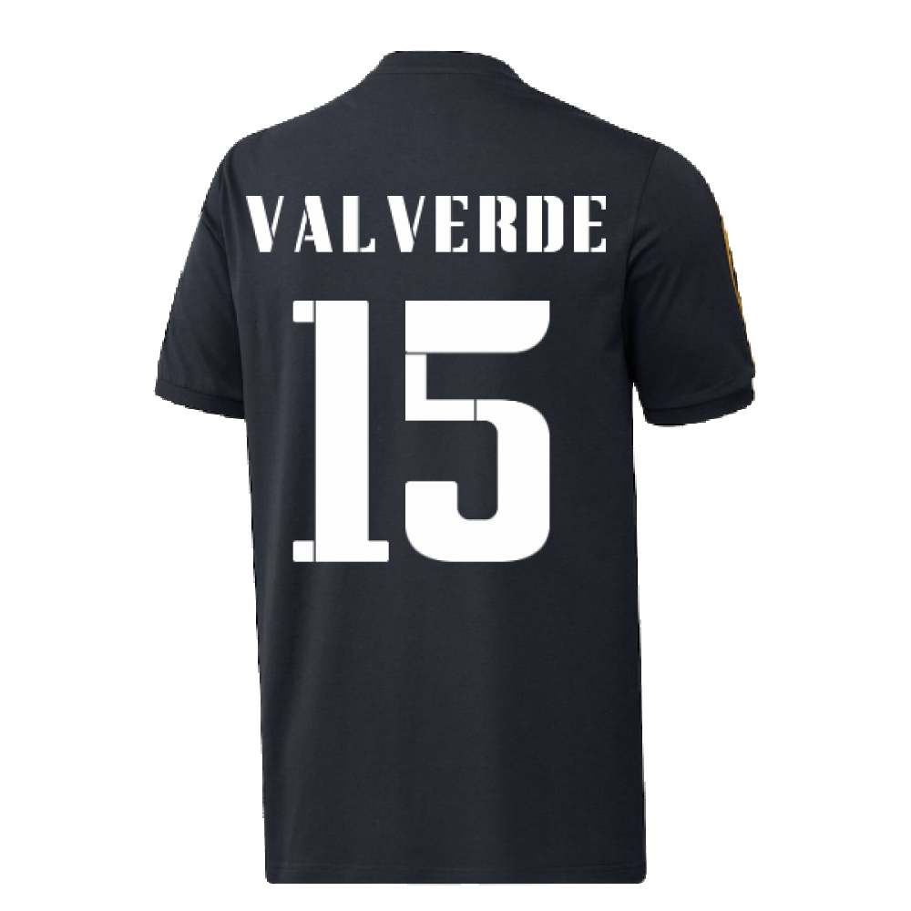 2022-2023 Real Madrid DNA 3S Tee (Navy) (VALVERDE 15)