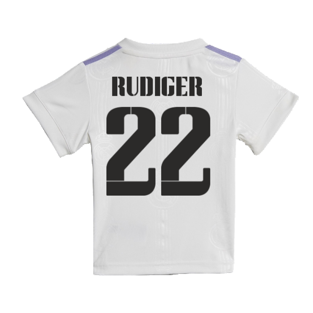 2022-2023 Real Madrid Home Baby Kit (RUDIGER 22)