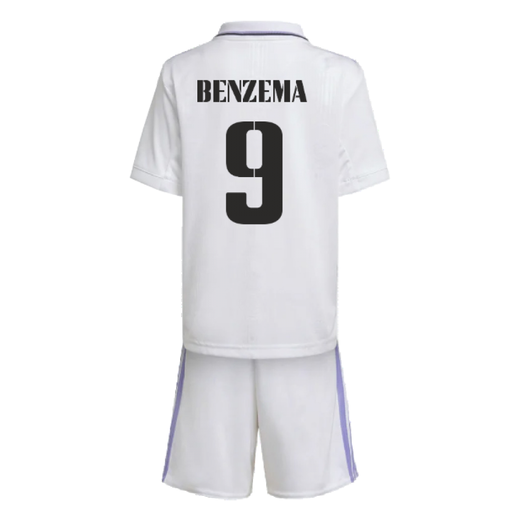 2022-2023 Real Madrid Home Mini Kit (BENZEMA 9)