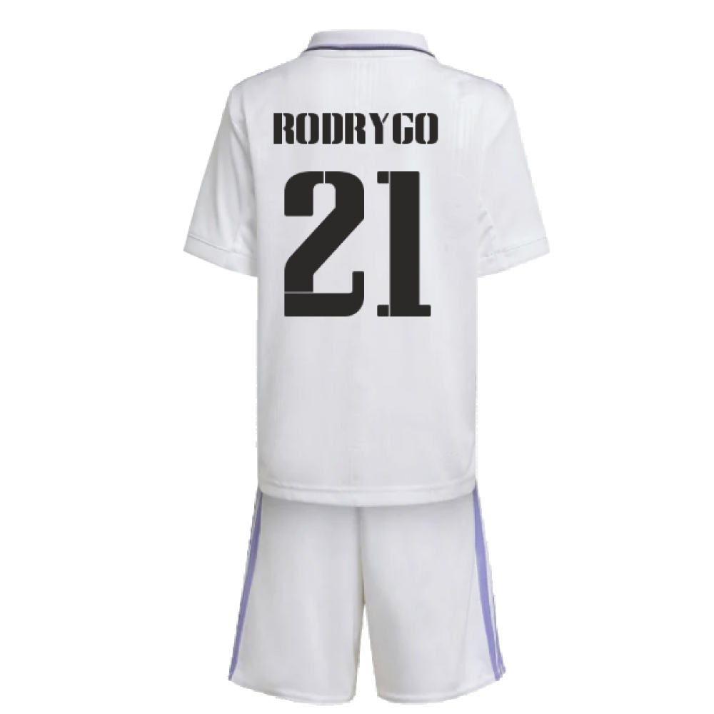 2022-2023 Real Madrid Home Mini Kit (RODRYGO 21)