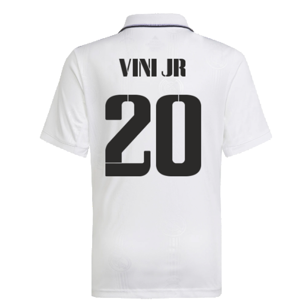 2022-2023 Real Madrid Home Shirt (Kids) (VINI JR 20)