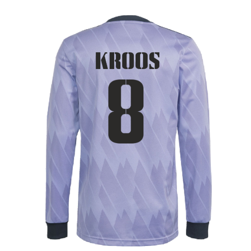 2022-2023 Real Madrid Long Sleeve Away Shirt (KROOS 8)