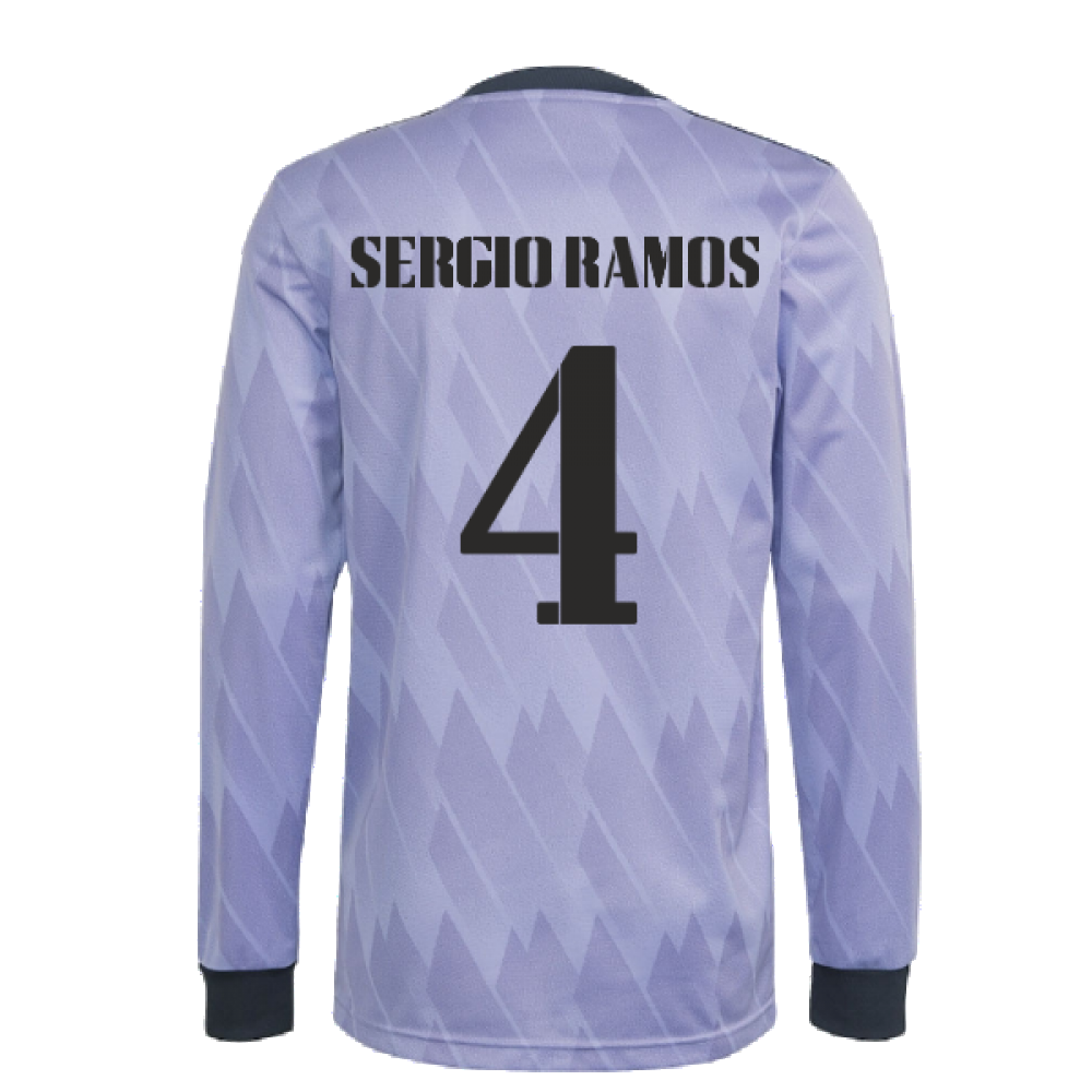 2022-2023 Real Madrid Long Sleeve Away Shirt (SERGIO RAMOS 4)