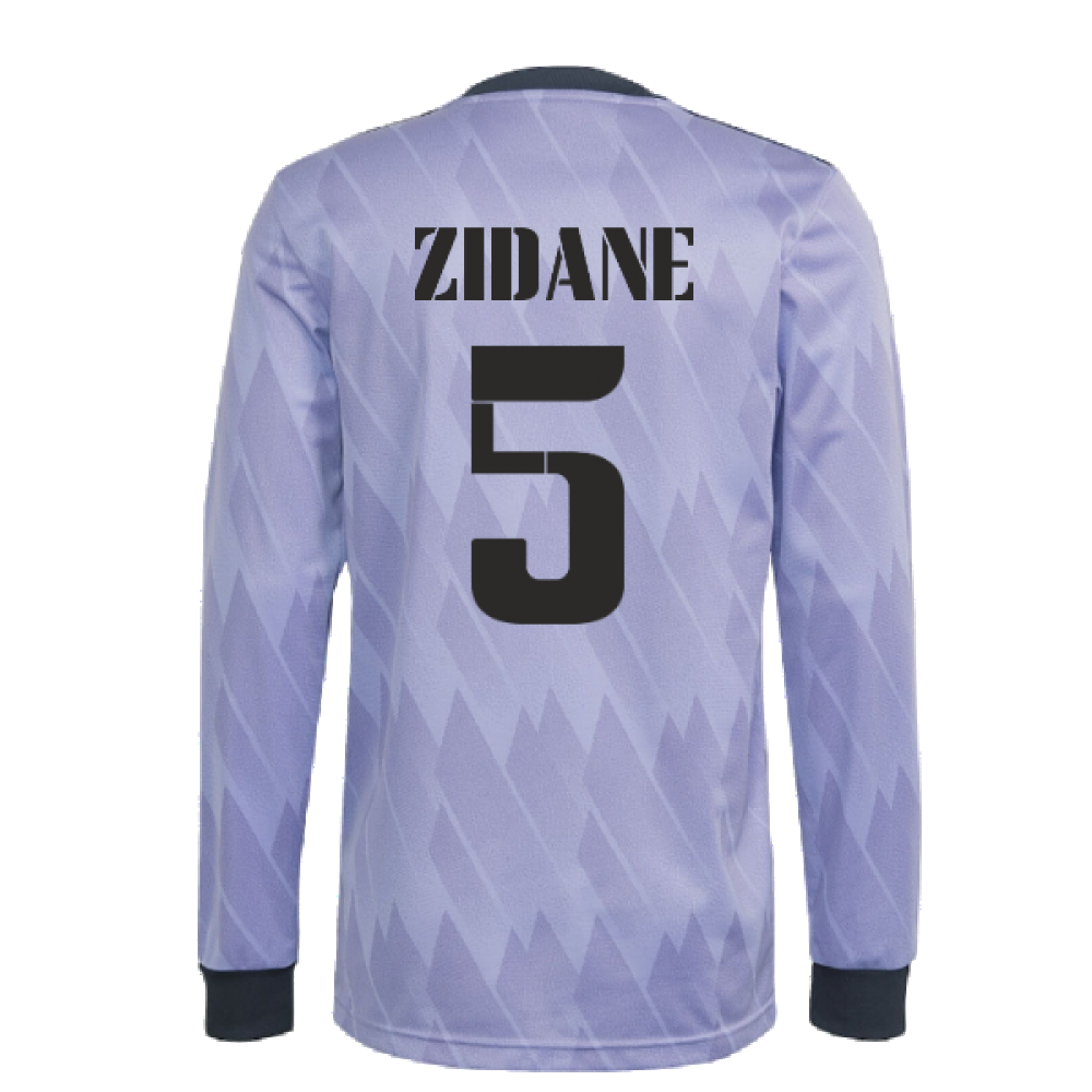 2022-2023 Real Madrid Long Sleeve Away Shirt (ZIDANE 5)