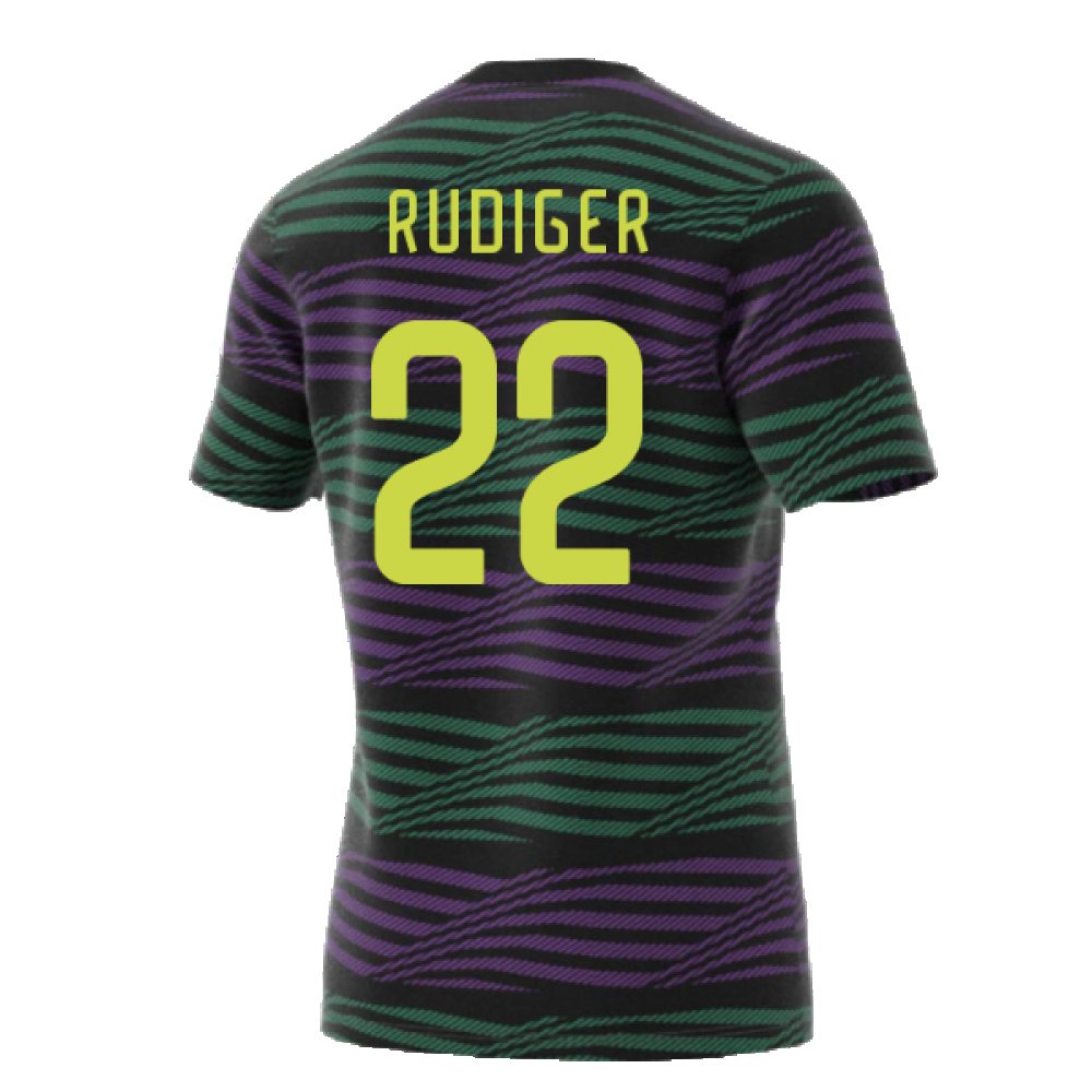 2022-2023 Real Madrid Pre-Match Jersey (RUDIGER 22)