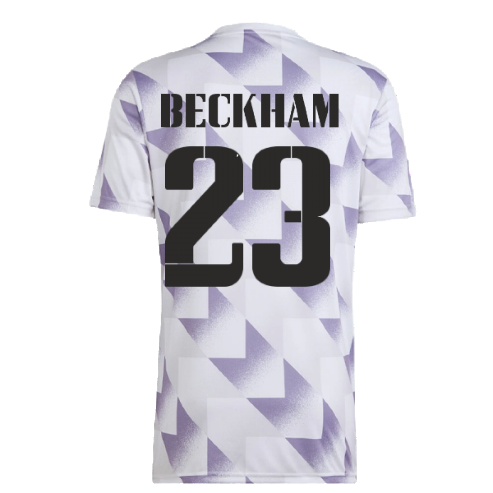 2022-2023 Real Madrid Pre-Match Shirt (White) (BECKHAM 23)