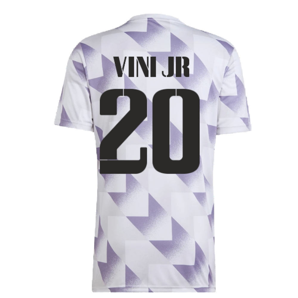 2022-2023 Real Madrid Pre-Match Shirt (White) (VINI JR 20)