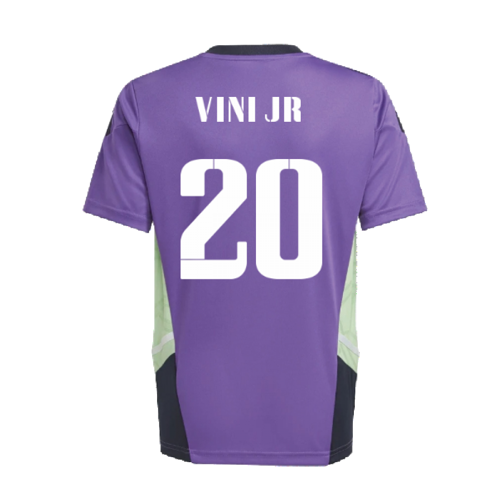 2022-2023 Real Madrid Training Jersey (Purple) - Kids (VINI JR 20)