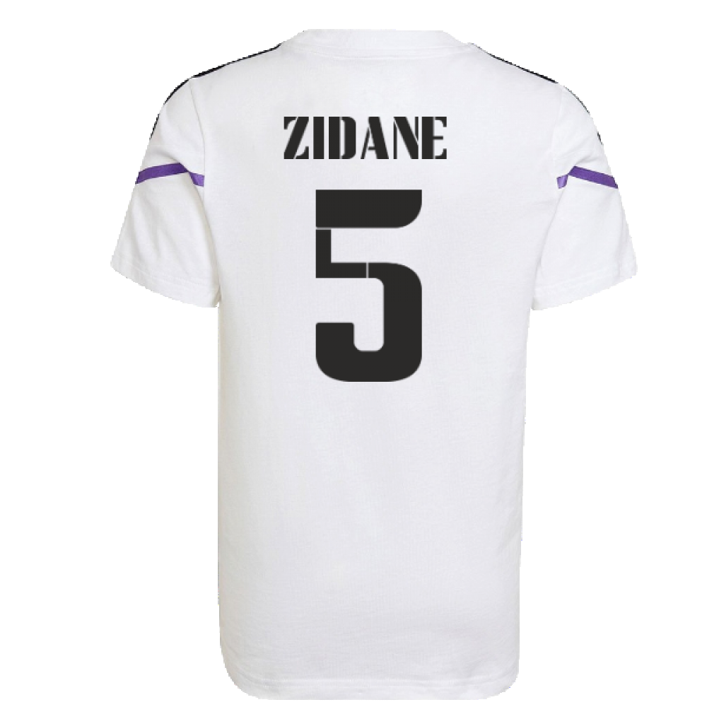 2022-2023 Real Madrid Training Tee (White) (ZIDANE 5)