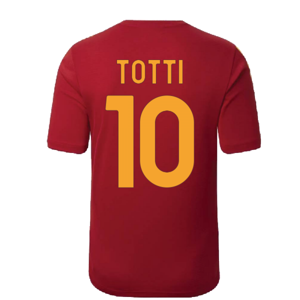 2022-2023 Roma Pre-Game Warmup Jersey (Home) (TOTTI 10)