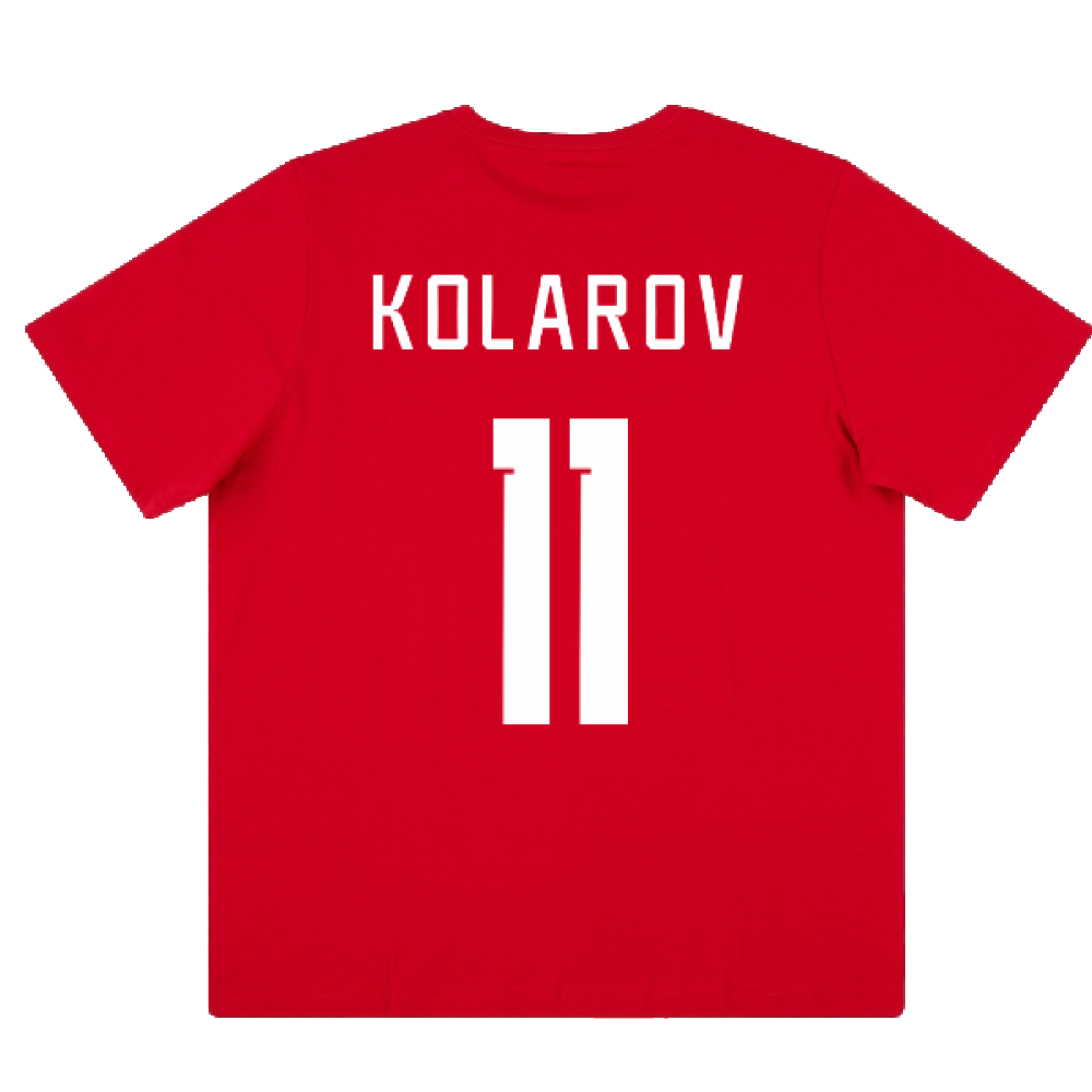 2022-2023 Serbia Ftbl Core Tee (Red) (KOLAROV 11)