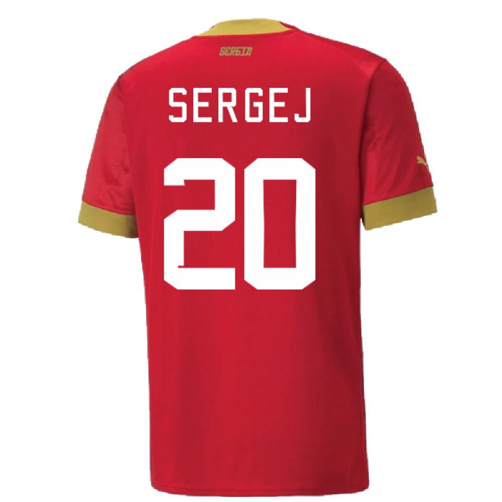 2022-2023 Serbia Home Shirt (SERGEJ 20)