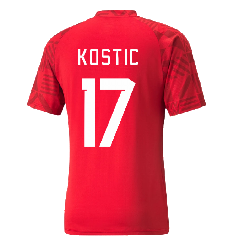 2022-2023 Serbia Pre-Match Jersey (Red) (KOSTIC 17)