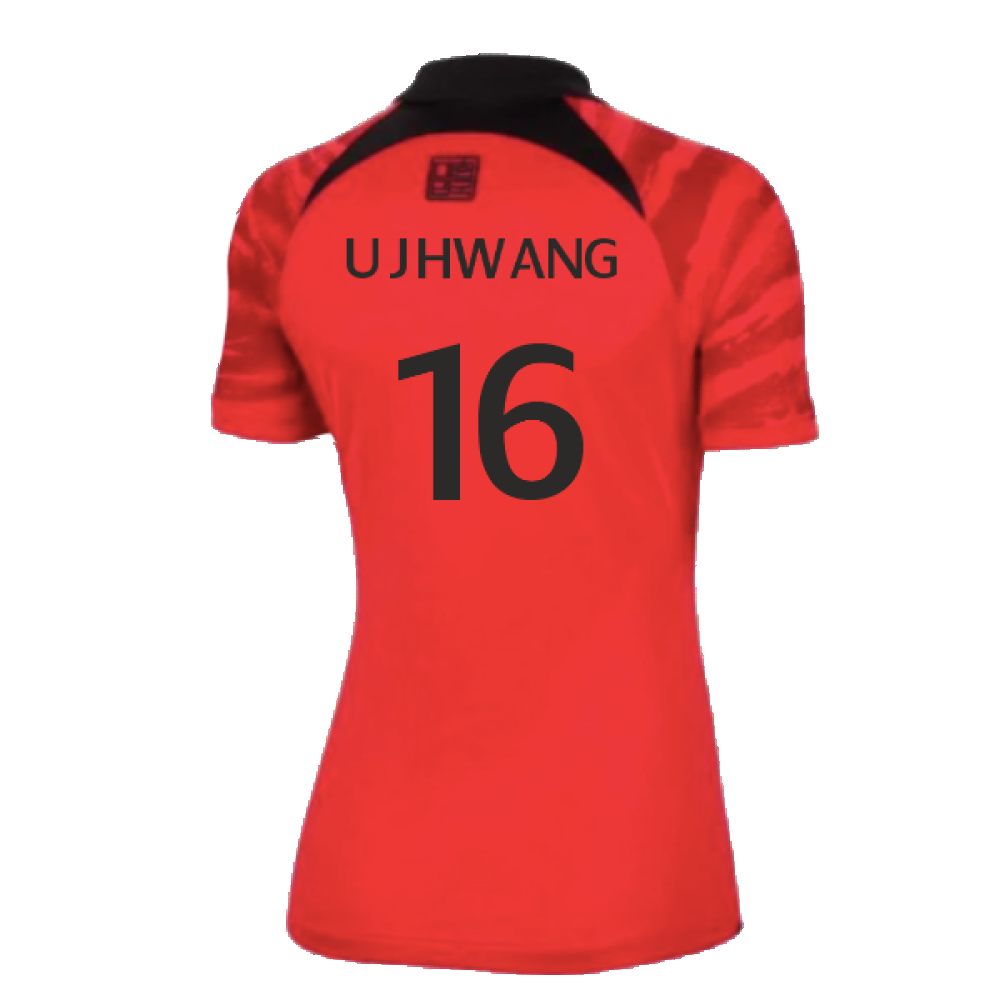 2022-2023 South Korea Home Shirt (Ladies) (U J HWANG 16)